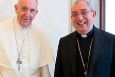El Papa Francisco y el cardenal Angelo De Donatis, en una reunión a principios de este año.