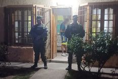 El domicilio allanado en Las Heras, donde se secuestraron diversos objetos. Foto: Gendarmería Nacional.