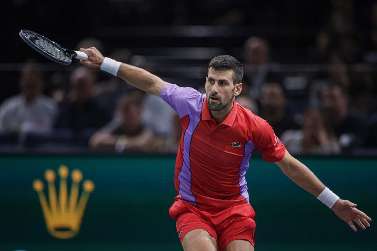Djokovic está en octavos de Paris-Bercy y señaló algunos problemas por inactividad Foto: EFE