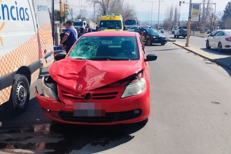 Así quedó el VW Gol de Masjuán tras el fuerte accidente.&nbsp;