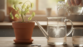 La solución para las plantas. Fuente: IA Gemini. La solución para las plantas. Fuente: IA Gemini.