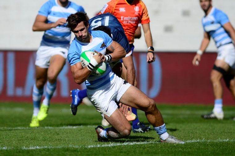 Rodrigo Etchart en acción. Foto: Los Pumas 7s
