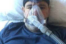 Abderrahmane Fadil se contagió de covid-19 y estuvo varios días en el hospital con oxígeno.