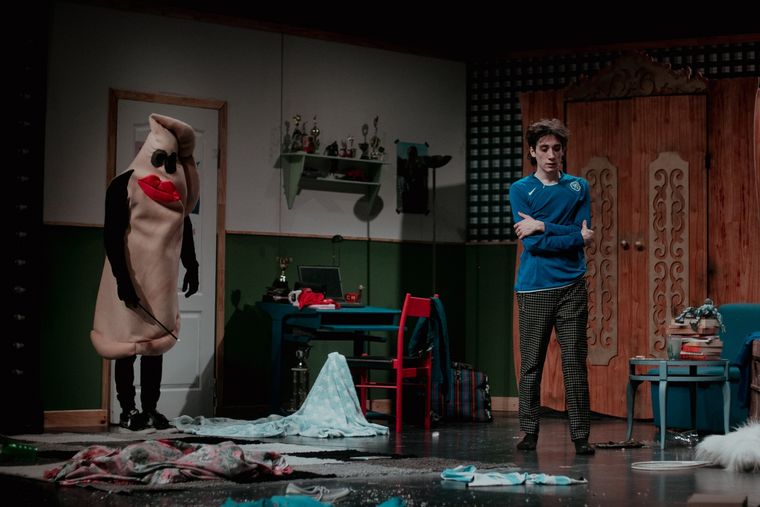 Lucas Spadafora estrenó su nueva obra en el Paseo La Plaza. Foto: Gentileza prensa