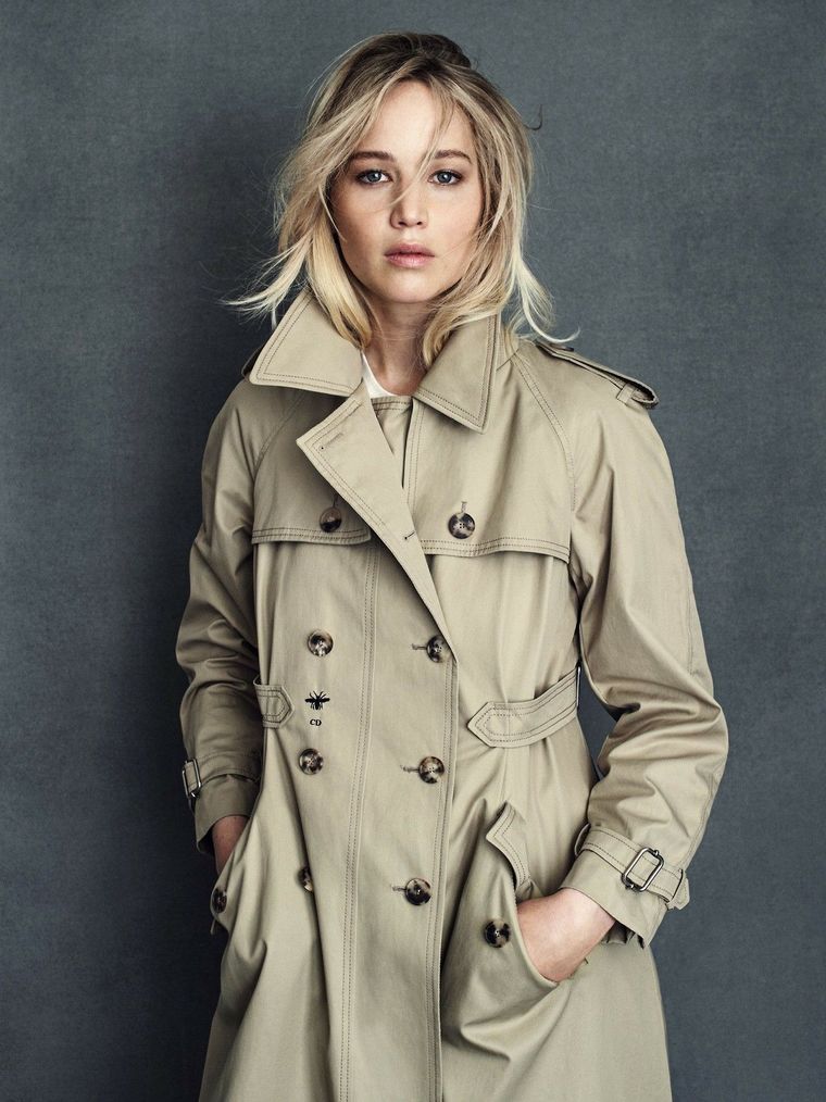 Jennifer Lawrence en moda otoño. Foto: Gentileza: Pinterest.