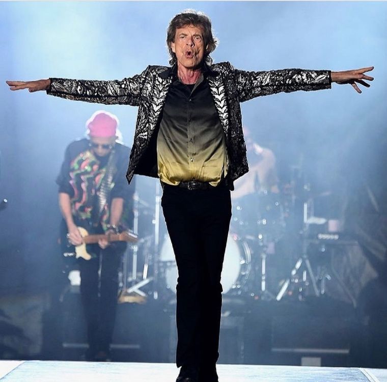 Mick Jagger festejó y bailó al ritmo de Farruko.
