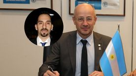 En el recuadro, Martín Porro, el nuevo jefe de la energía nuclear. A la derecha, Germán Guido Lavalle, el titular saliente. En el recuadro, Martín Porro, el nuevo jefe de la energía nuclear. A la derecha, Germán Guido Lavalle, el titular saliente.