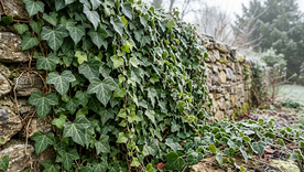 La hiedra resiste al frío. Fuente. IA Gemini. La hiedra resiste al frío. Fuente. IA Gemini.
