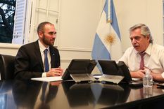 Martín Guzmán y Alberto Fernández Foto: Télam Martín Guzmán y Alberto Fernández Foto: Télam