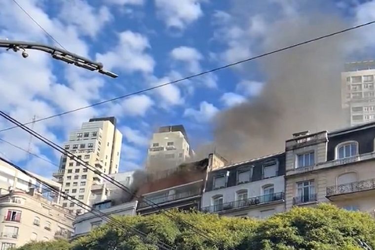 El edificio en el que se originó el incendio Foto: Gentileza Portal Diario