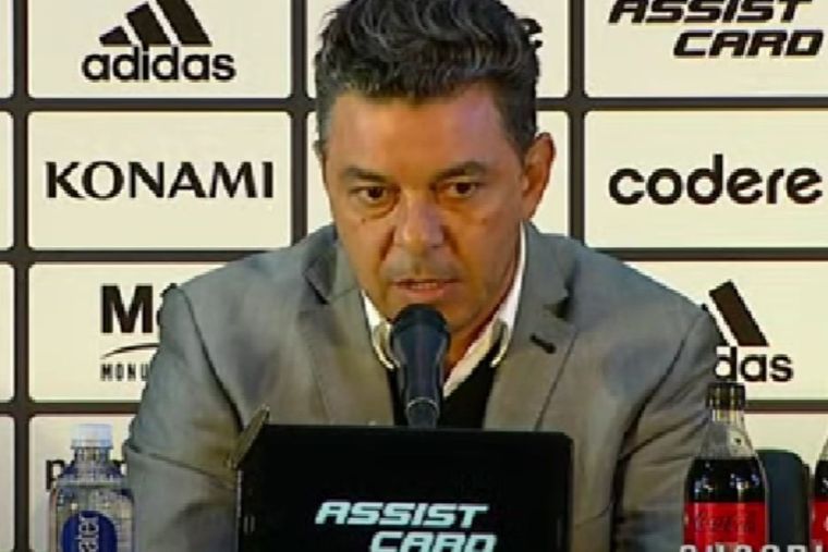 Gallardo dejó un reproche para el plantel de River, pero dio a entender una posible continuidad.