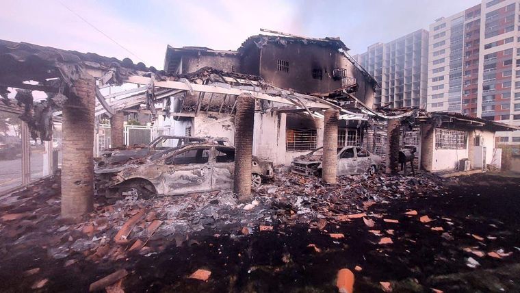 Así quedó una parte del Fuerte Tuna. Así quedó una parte del Fuerte Tuna.