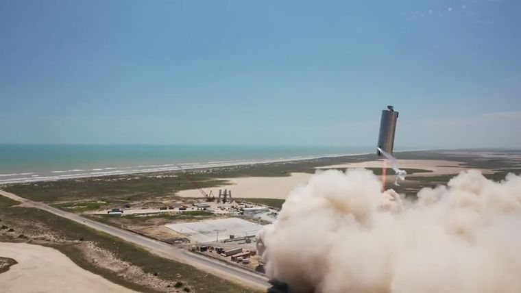 SpaceX realiza un vuelo de prueba del prototipo de la nave espacial Starship