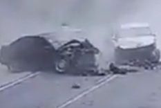 El siniestro ocurrió en la ruta 301, frente al parque industrial de la ciudad de Lules. Foto: Captura de video El siniestro ocurrió en la ruta 301, frente al parque industrial de la ciudad de Lules. Foto: Captura de video