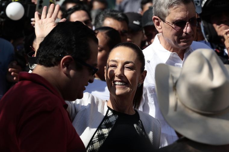 Sheinbaum es la primera presidente mujer de México Foto: EFE