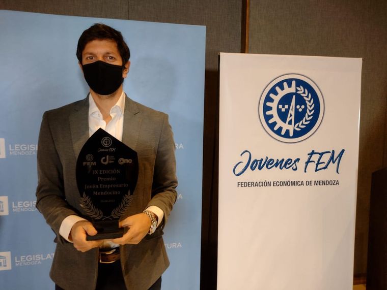 Gastón Ragazzone, el premiado. Foto: Gentileza FEM