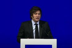 El presidente Javier Milei en el AmCham Summit 2025. Foto: Captura del video.