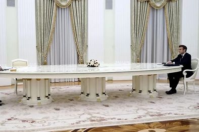 MDZol | Foto: REUTERS. Los presidentes de Rusia y Francia mantuvieron una reunión en Moscú el lunes 7 de febrero.