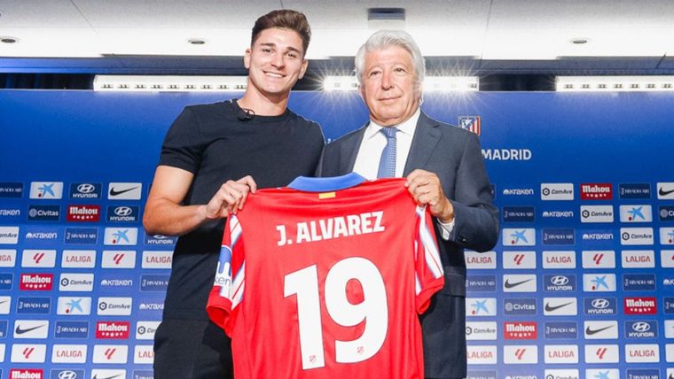 Enrique Cerezo fue contundente sobre el nivel actual de Julián Álvarez, . Foto: @Atleti