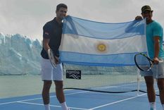 tenis en los hielos: nadal y nole en el perito moreno