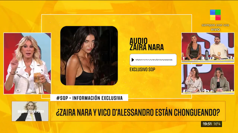 Zaira Nara negó el vínculo con Vico. Foto: captura de video/ América TV. Zaira Nara negó el vínculo con Vico. Foto: captura de video/ América TV. 