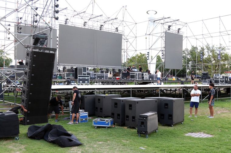Así se prepara Sueños de Vendimia, la fiesta de Guaymallén Foto: Prensa Guaymallén
