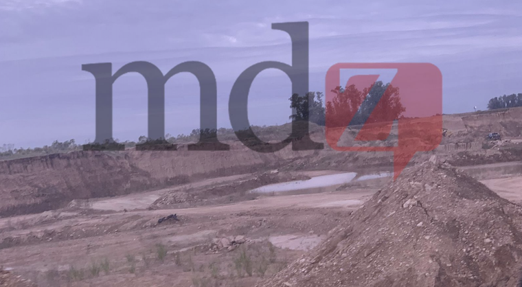 Tierra y más tierra. Los vecinos de General Rodríguez se acostumbraron a vivir con el polvo y el ruido de las tosqueras.