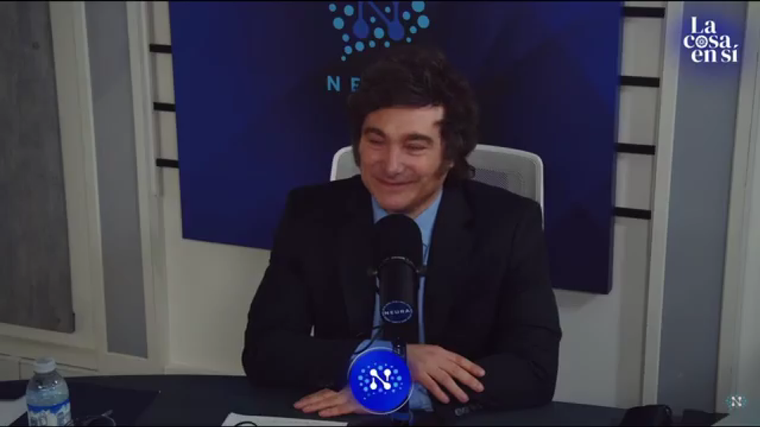 Javier Milei en Neura. Foto: Captura de video