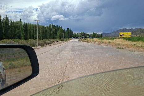 Así luce la ruta 7 este domingo por la tarde. Así luce la ruta 7 este domingo por la tarde.