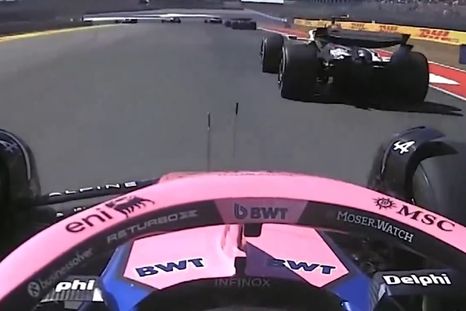 Franco Colapinto y una gran maniobra durante las primeras vueltas. Franco Colapinto y una gran maniobra durante las primeras vueltas.