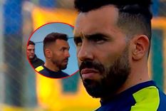 Tevez, cabizbajo y en silencio luego de la derrota ante Quilmes por Copa Argentina. Tevez, cabizbajo y en silencio luego de la derrota ante Quilmes por Copa Argentina.