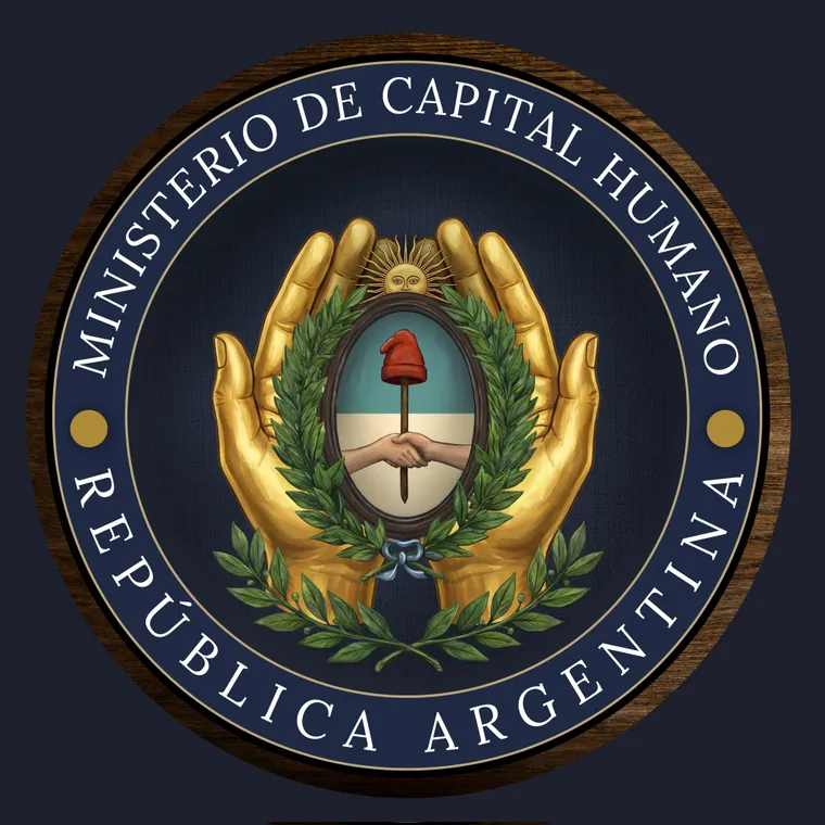 El sello del Ministerio de Capital Humano.