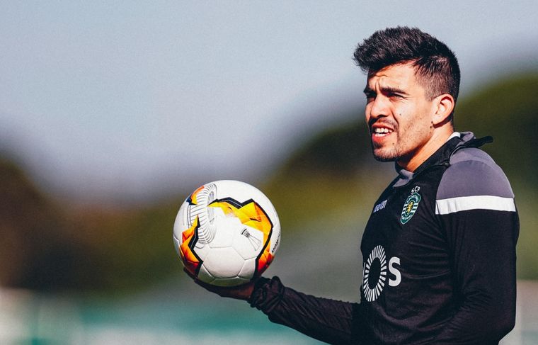 El Huevo Acuña, uno de los argentinos del Sporting Lisboa. Sporting CP Foto: Sporting CP