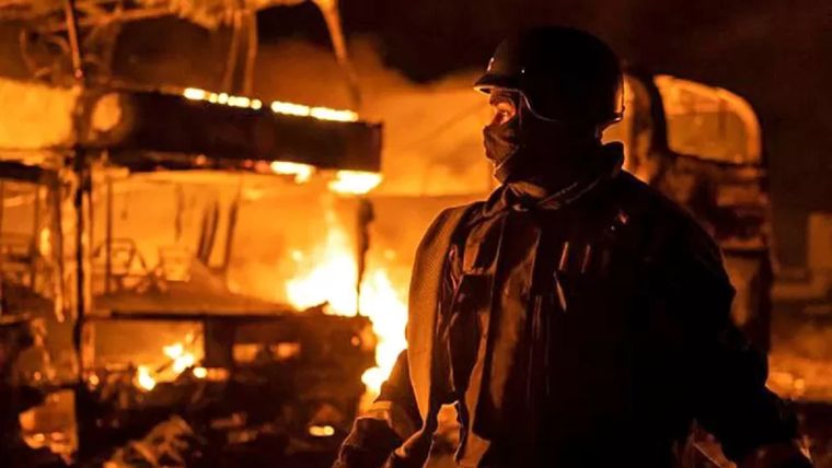 Kiev vuelve a vivir la violencia de la guerra. Foto: BBC