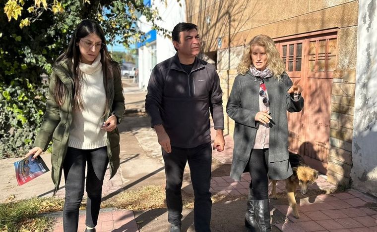 Omar De Marchi Recorrió los distritos del este de San Rafael Foto: Gentileza/ Prensa La Unión Mendocina