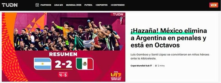 TUDN caratuló de TUDN caratuló de