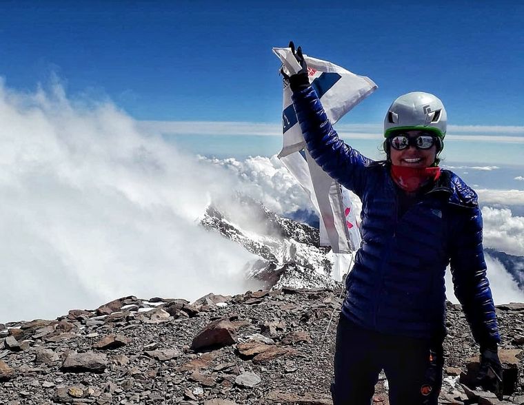 Mónica decidió subir el Aconcagua en nombre de todas las mujeres diagnosticadas con cáncer de mama.