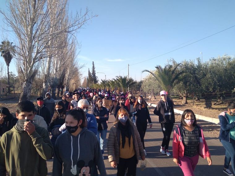 Una vez más, Maipú fue sacudido por un crimen de género. Los vecinos marcharon para reclamar medidas por parte de las autoridades