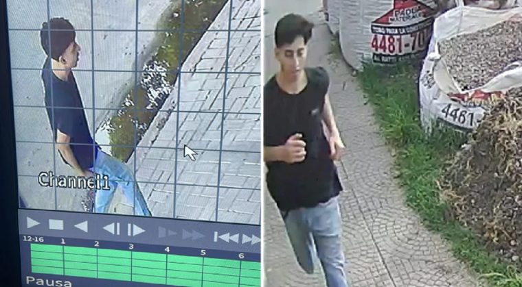 El abusador. Foto: Cámaras de seguridad
