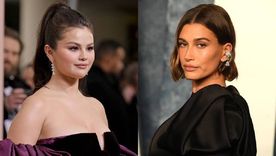 Selena Gómez y Hailey Bieber, en una tregua para frenar el odio de los fandoms. Foto: Archivo