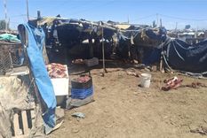 La propiedad de calle Milagros donde faenaban caballos robados en Guaymallén.&nbsp;