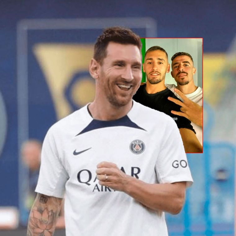 El pedido de los jugadores del Maccabi Haifa a Messi.