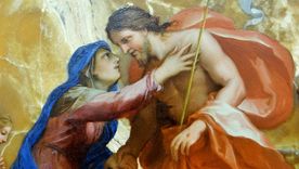 Un cuadro de la primera mitad del siglo XVII representa el encuentro de María con Jesús.