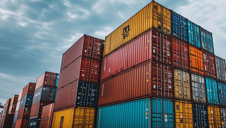 La balanza comercial argentina comenzó el año en positivo Foto: Imagen generada con Midjourney