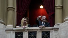 Karina Milei y Manuel Adorni en plena sesión en Diputados Foto: Prensa Diputados Karina Milei y Manuel Adorni en plena sesión en Diputados Foto: Prensa Diputados