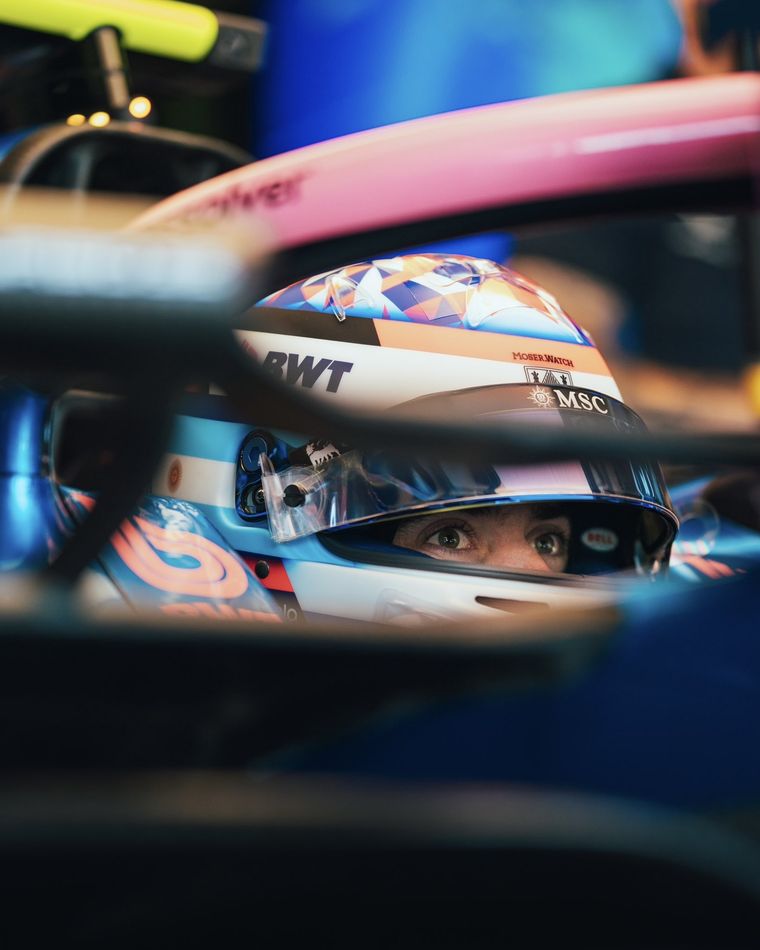 Colapinto y una maniobra que no le gustó a Verstappen. Foto: @Alpine F1Team