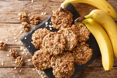 galletas de avena y platano: veganas y sin azucar ¡con tan solo 3 ingredientes!