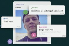 El momento en el que lo descubrieron en el grupo de chat de mujeres de Telegram.
