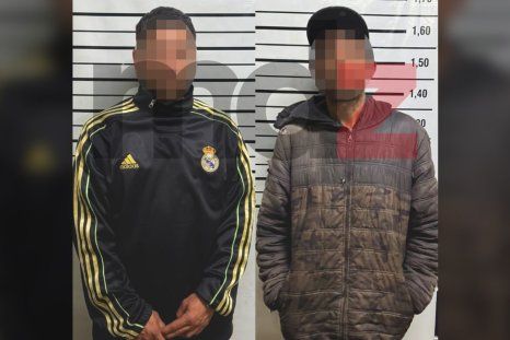 Los dos sospechosos detenidos en Las Heras.&nbsp;