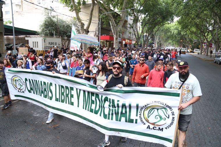 Marcha por la Legalización de la  Mariguana Marcha por la legalización del consumo y cultivo de mariguana por la s calles de la Ciudad de Mendoza. Foto: Maximiliano Ríos/MDZ